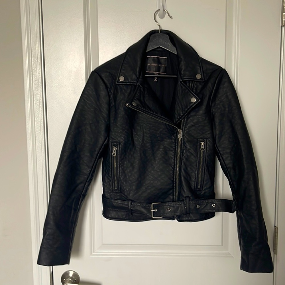 Faux leather jacket size M